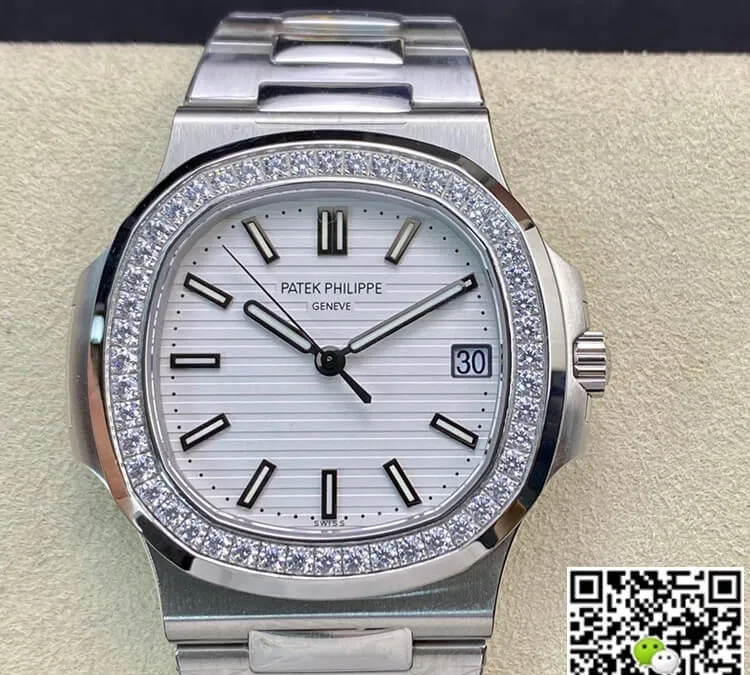 Patek Philippe Nautilus 5713 1G-010 PPF Factory 1:1 Best Edition Replica Watch V4 White Dial Swiss Cal.324 SC